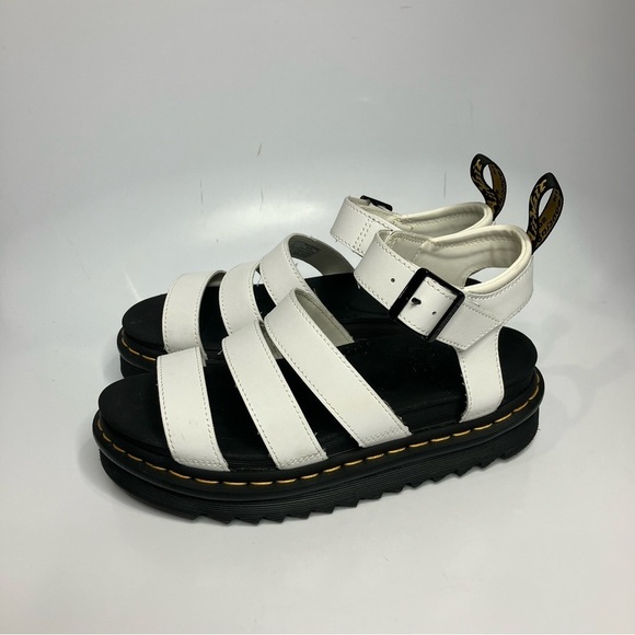 Dr. Martens Claire Athena white Strappy platform sandals size 8 - Picture 4 of 9